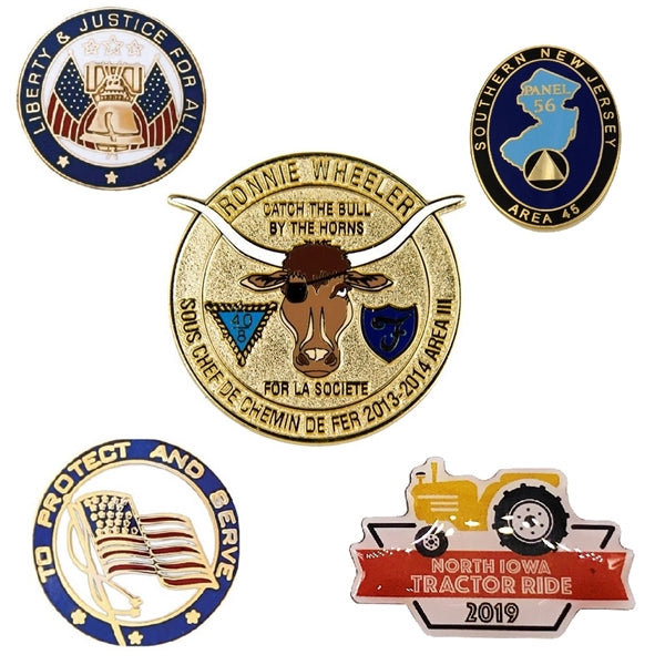 1.25" Custom Lapel Pins - Photo Etched