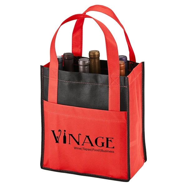 Wine Tote Carrier - Six Bottle