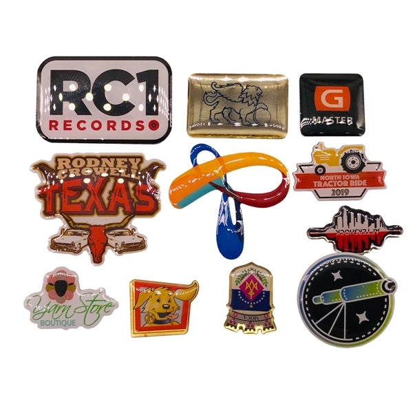 2" Custom Lapel Pins - Offset Full Color