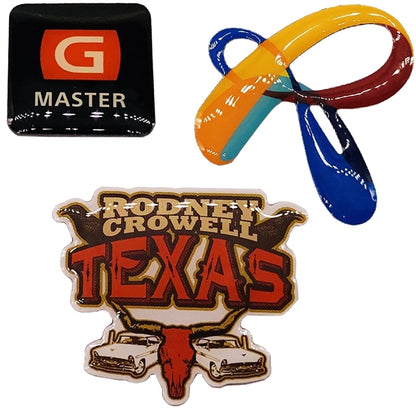 1.25" Custom Lapel Pins - Offset Full Color