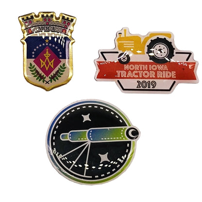 1.25" Custom Lapel Pins - Offset Full Color