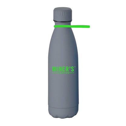 17 oz Matte Finish Stainless Steel Bottle w/ Silicone Strap