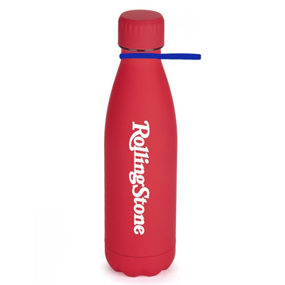 17 oz Matte Finish Stainless Steel Bottle w/ Silicone Strap