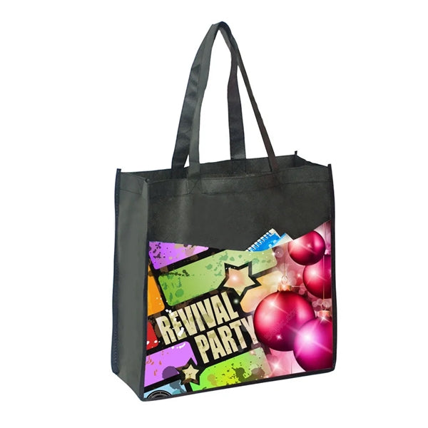 130 GSM Full Color Tall Tote Bag with 5" Gusset (13"x13"x5")