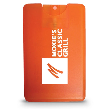 Credit Card Style Antibacterial Hand Sanitizer Spray