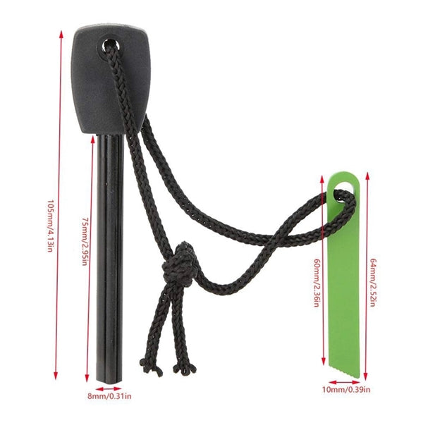 Magnesium Flint Stone Emergency Survival Camping Gear Kit