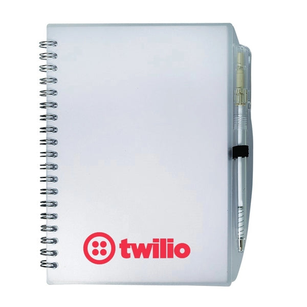 Color-Pro Spiral Unlined Notebook with Pen