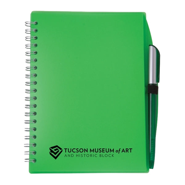 Color-Pro Spiral Unlined Notebook with Pen