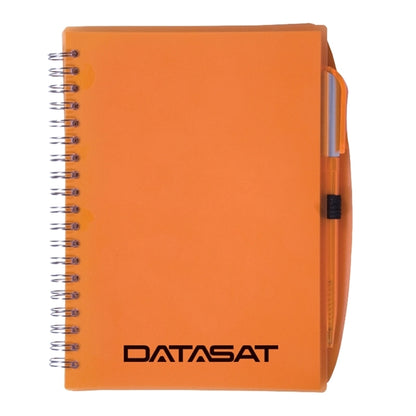 Color-Pro Spiral Unlined Notebook with Pen