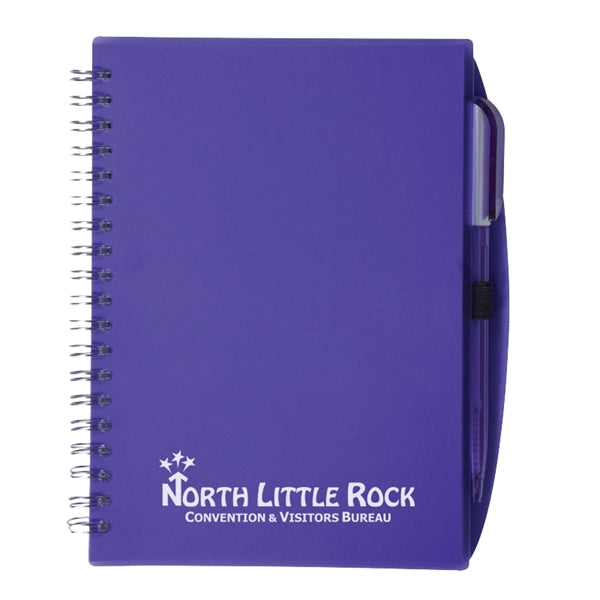 Color-Pro Spiral Unlined Notebook with Pen