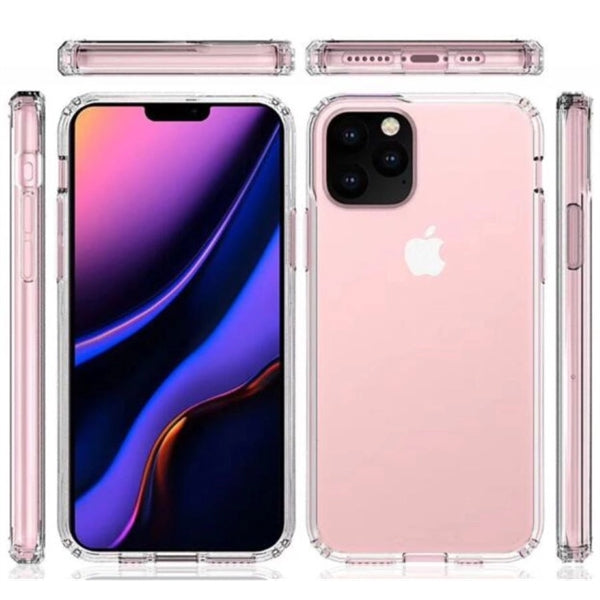 iPhone 11 Pro Clear Hard Shell Case with TPU Bumpers