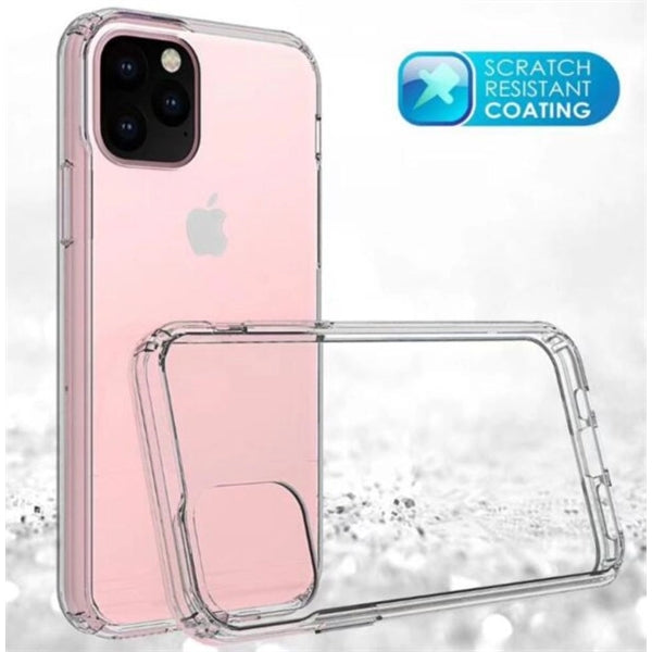 iPhone 11 Pro Clear Hard Shell Case with TPU Bumpers