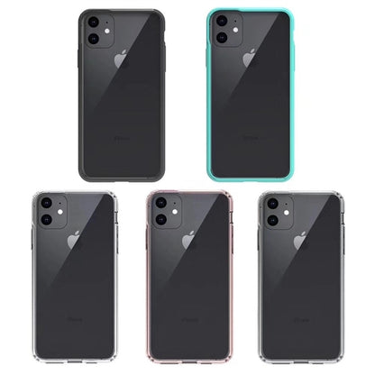 iPhone 12 and  Pro Clear Hard Shell Case with TPU Bumpers