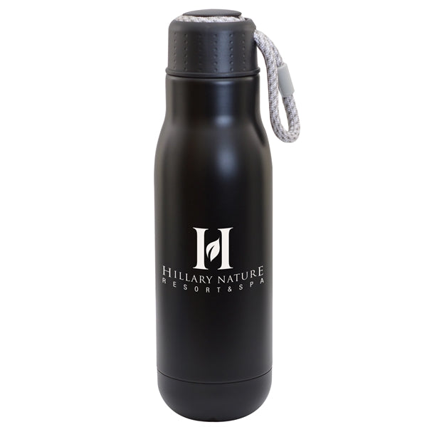 16oz. Stainless Stl Insulated Vacuum Bottle with Bungee Lid