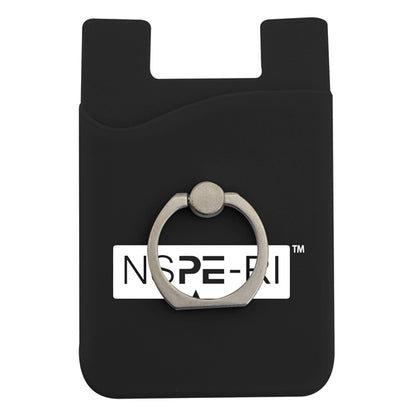Silicone Phone Wallet w/ Metal Ring Holder
