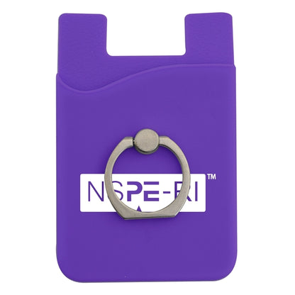 Silicone Phone Wallet w/ Metal Ring Holder