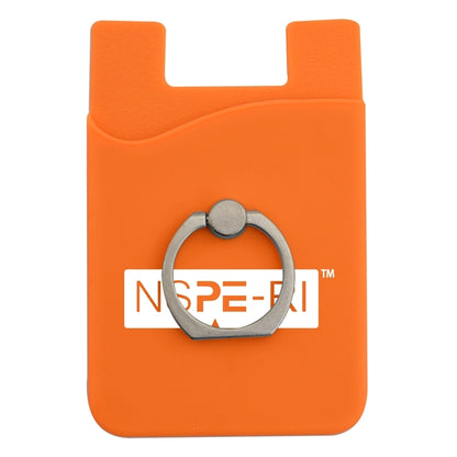Silicone Phone Wallet w/ Metal Ring Holder