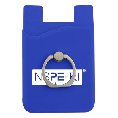 Silicone Phone Wallet w/ Metal Ring Holder