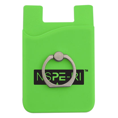 Silicone Phone Wallet w/ Metal Ring Holder