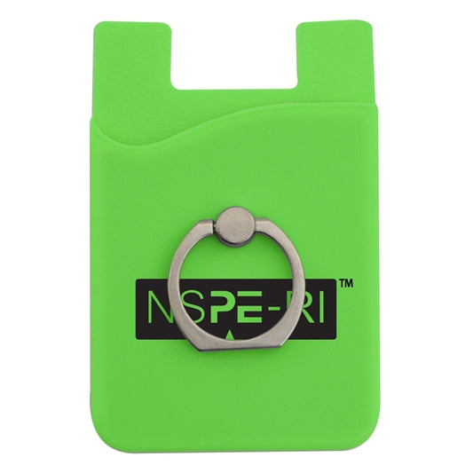 Silicone Phone Wallet w/ Metal Ring Holder