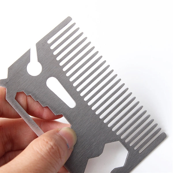 Metal Wallet Comb Bottle Opener