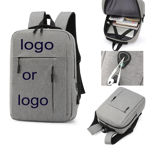 Laptop Backpack With USB Cable