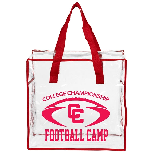12" x 12" x 6" - ARETE Clear Vinyl Stadium Compliant Bag