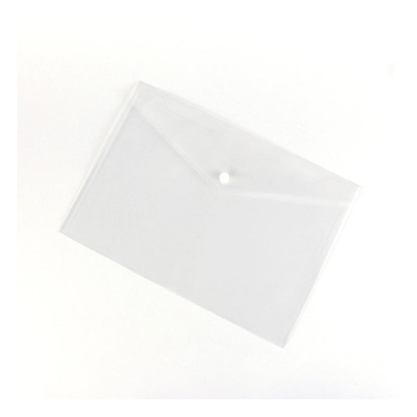 Translucent Document Envelope with Snap Closure