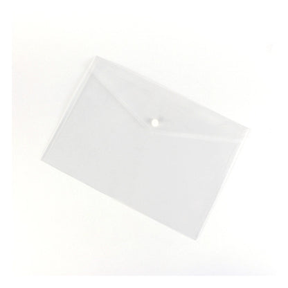 Translucent Document Envelope with Snap Closure