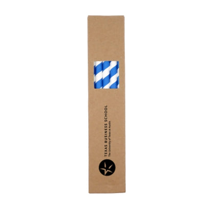 10 Pack Biodegradable Paper Straws in Box (0.8cm dia.)