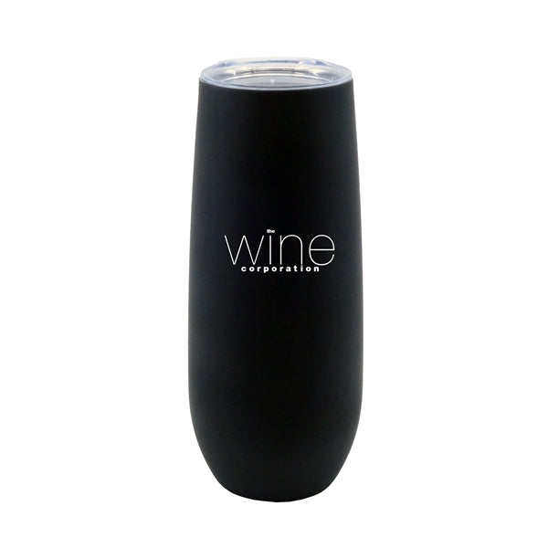 14 oz. Stainless Steel Champagne Flute w/ Rubberized Finish