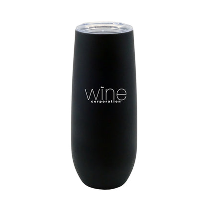 14 oz. Stainless Steel Champagne Flute w/ Rubberized Finish