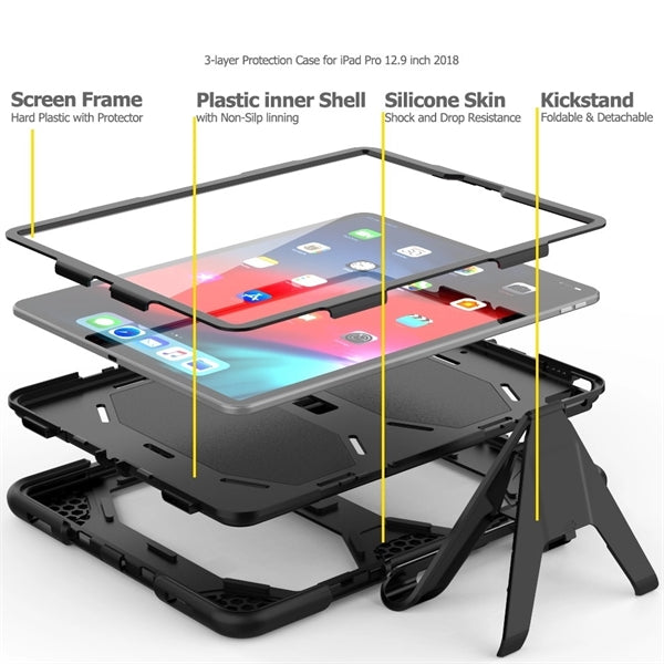 iPad Pro 12.9" 2022/2018  Rugged Case with Stand
