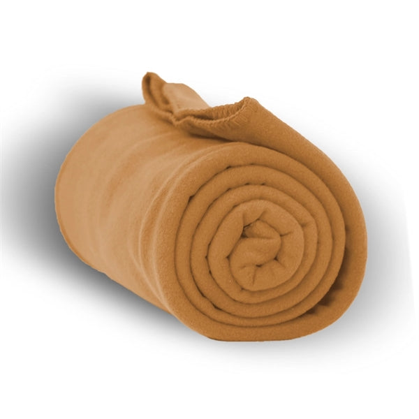 Roll up Fleece Blanket 50" X 60" w/ Matching Whipstitch