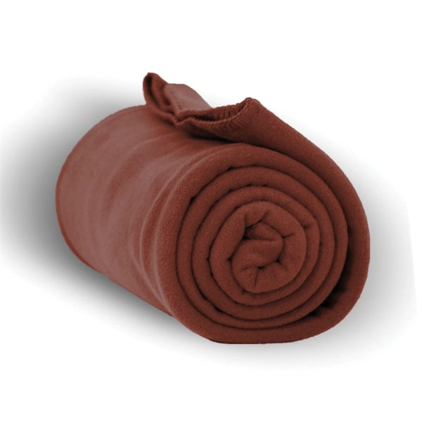 Roll up Fleece Blanket 50" X 60" w/ Matching Whipstitch