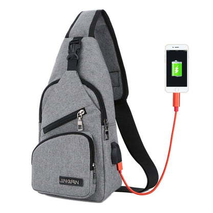Sling Bag with Built-in USB Port