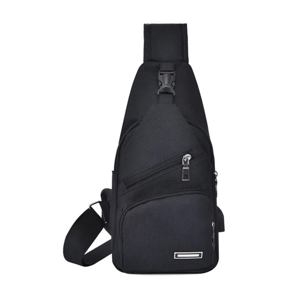 Sling Bag with Built-in USB Port