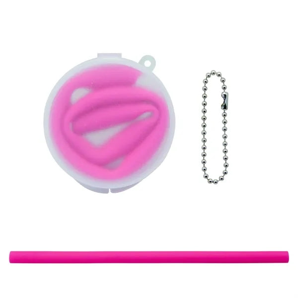 Silicone Straw with Round box