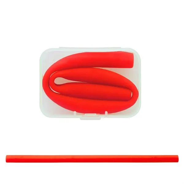 Silicone Straws with Rectangular box