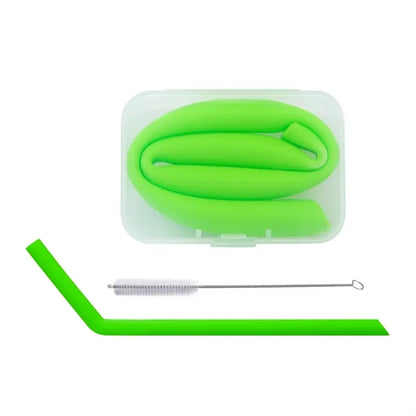 Bent Silicone Straws with Rectangular box