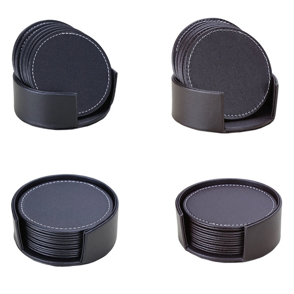 Round leather Coaster Suit