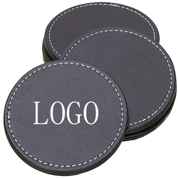 Round leather Coaster Suit