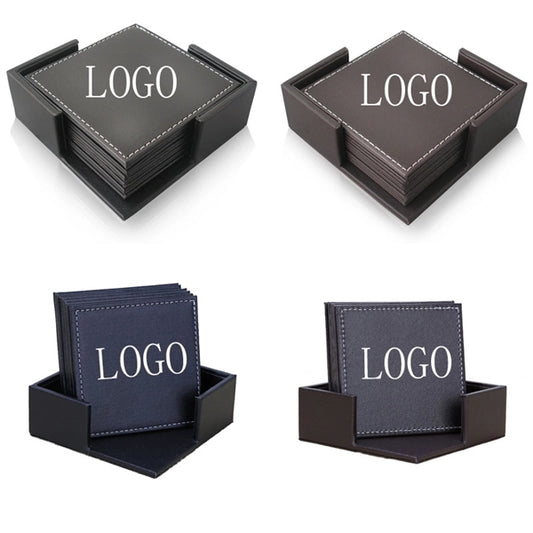 Square leather Coaster Suit