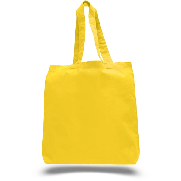 6 oz Cotton Canvas Tote Bag W/ Gusset (15" X 16")