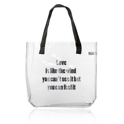 Savanna Clear Plastic Tote Bags