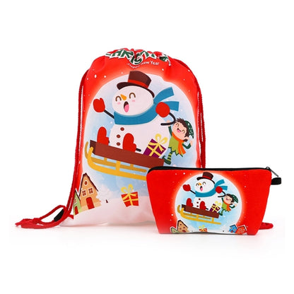 Free Shipping Christmas Drawstring Backpack