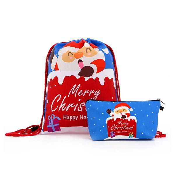 Free Shipping Christmas Drawstring Backpack