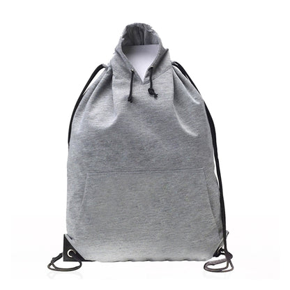 Jersey Sweatshirt Drawstring Bag
