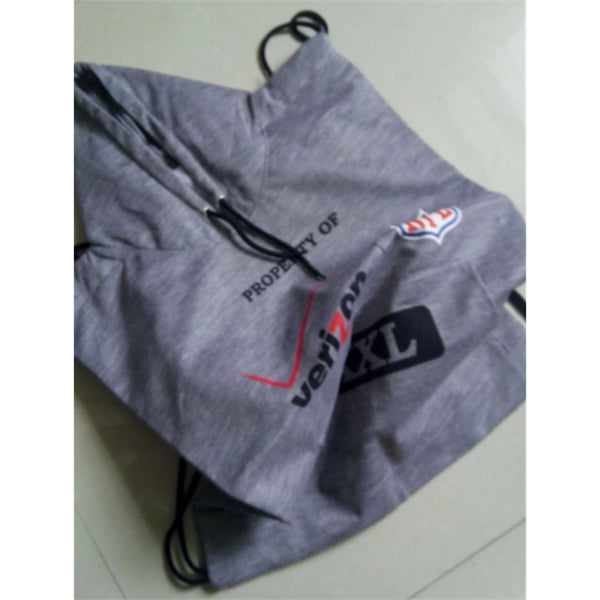 Jersey Sweatshirt Drawstring Bag