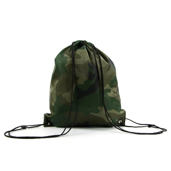 Camo Drawstring Backpack